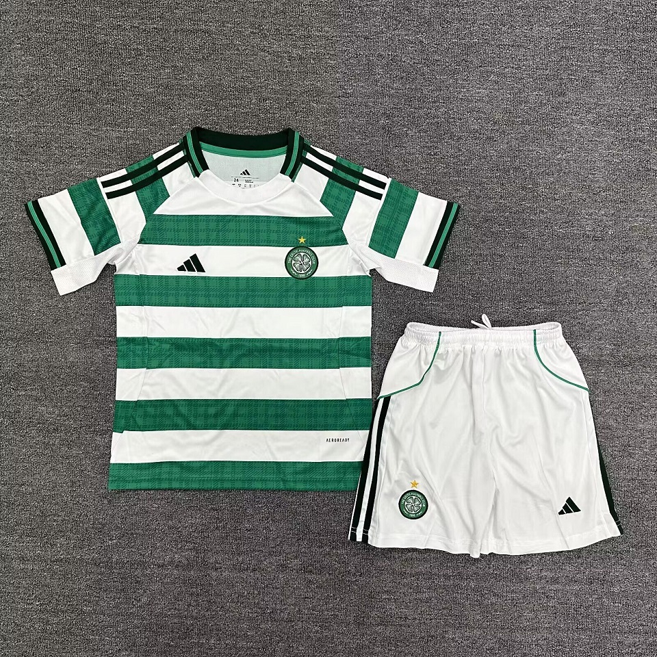 Kids-Celtic 25/26 Home Soccer Jersey